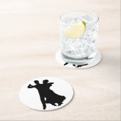 Ballroom Dancers Ronde Kartonnen Onderzetter (Insitu)