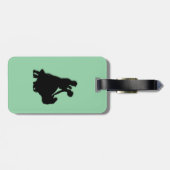 Ballroom Dancers Silhouette Bagagelabel (Achterkant horizontaal)