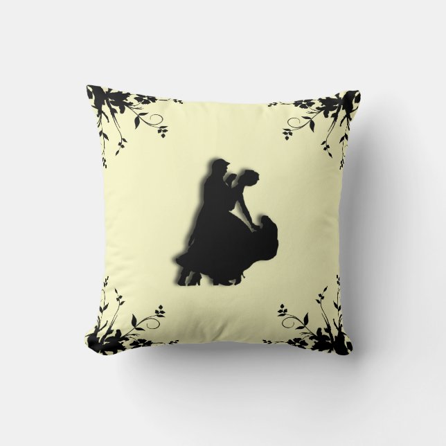 Ballroom Dancers Silhouette Mojo Pillow Kussen (Voorkant)