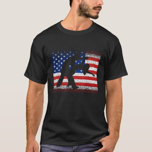 Ballroom Dancing Amerikaanse Vlag Dans Juli 4th Wo T-shirt (Voorkant)