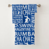 Ballroom Dancing Bath Towel Bad Handdoek (Insitu)