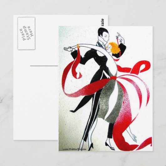 BALLROOM DANCING BRIEFKAART (Voorkant / Achterkant)