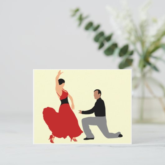 Ballroom Dancing Briefkaart (Staand voorkant)
