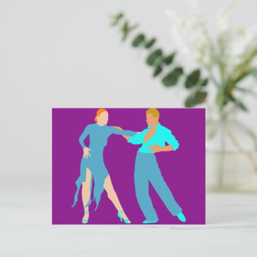 Ballroom Dancing Briefkaart (Staand voorkant)