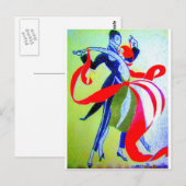 BALLROOM DANCING BRIEFKAART (Voorkant / Achterkant)