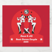 Ballroom Dancing Champions Sparkling Wijnetiket (Enkel label)