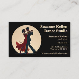 Ballroom Dancing Couple Dance Instructor Visitekaartje