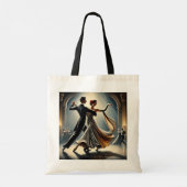 Ballroom Dancing Couple Foxtrot Tote Bag (Achterkant)
