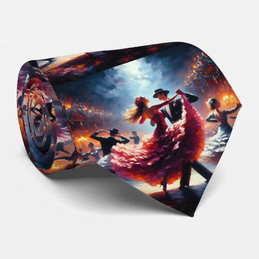 Ballroom Dancing Couples Dance Music Band Stropdas (Opgerold)