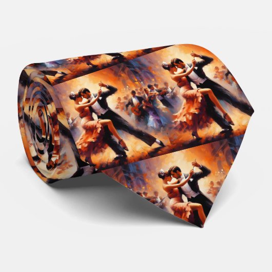 Ballroom Dancing Couples Dance Music Band Stropdas (Opgerold)