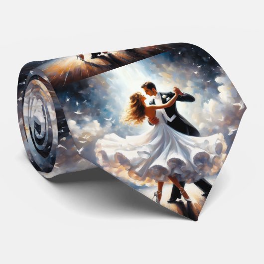 Ballroom Dancing Couples Dance Music Band Stropdas (Opgerold)