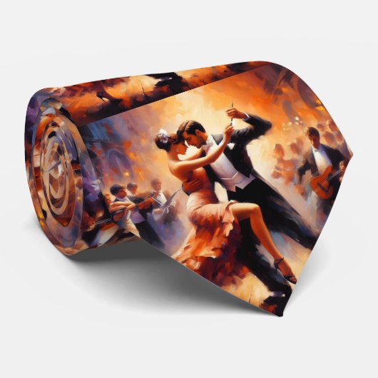 Ballroom Dancing Couples Dance Music Band Stropdas (Opgerold)