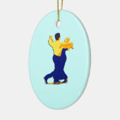Ballroom Dancing Keramisch Ornament (Links)