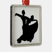 Ballroom Dancing Metalen Ornament (Rechts)