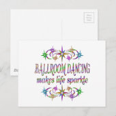 Ballroom Dancing Sparkles Briefkaart (Voorkant / Achterkant)