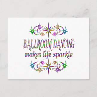 Ballroom Dancing Sparkles Briefkaart