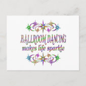 Ballroom Dancing Sparkles Briefkaart (Voorkant)