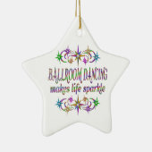 Ballroom Dancing Sparkles Keramisch Ornament (Rechts)
