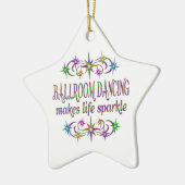 Ballroom Dancing Sparkles Keramisch Ornament (Links)