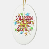 Ballroom Dancing Sparkles Keramisch Ornament (Links)