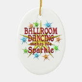 Ballroom Dancing Sparkles Keramisch Ornament (Voorkant)