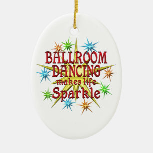 Ballroom Dancing Sparkles Keramisch Ornament