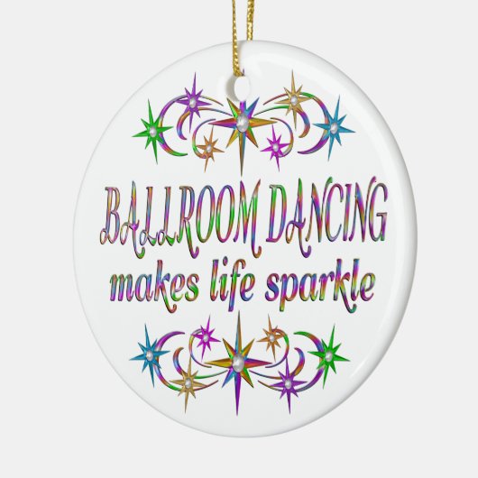 Ballroom Dancing Sparkles Keramisch Ornament (Links)