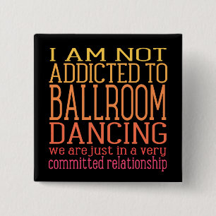Ballroom-dansadvies   Financiering Vierkante Button 5,1 Cm
