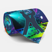 Ballroom-danscombinatie op lichtdansvloer stropdas (Opgerold)