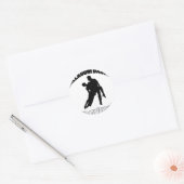 ballroom dansdansen design ronde sticker (Envelop)