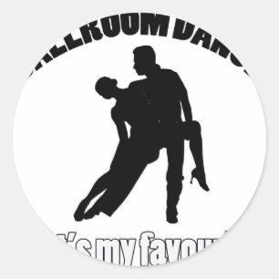 ballroom dansdansen design ronde sticker