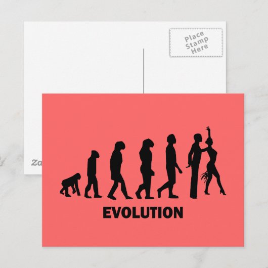 Ballroom dansen briefkaart (Voorkant / Achterkant)