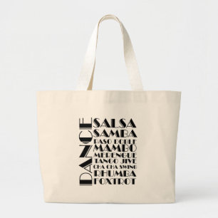 ballroom dansen grote tote bag