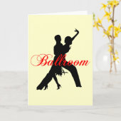 Ballroom dansen kaart (Gele Bloem)