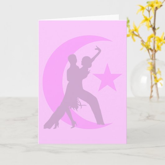 Ballroom dansen kaart (Gele Bloem)