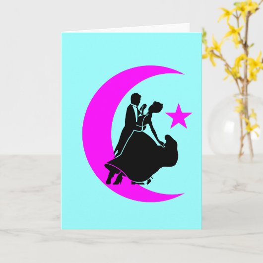 Ballroom-dansen Kaart (Gele Bloem)