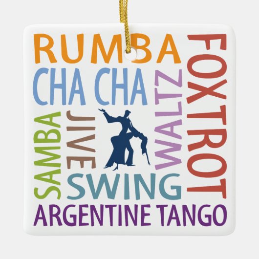 Ballroom-dansen Keramisch Ornament (Voorkant)