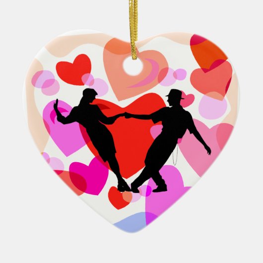 ballroom dansen keramisch ornament (Voorkant)