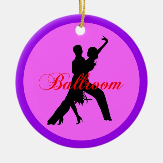 Ballroom dansen keramisch ornament (Voorkant)