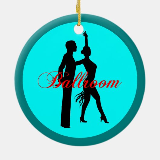 Ballroom dansen keramisch ornament (Achterkant)