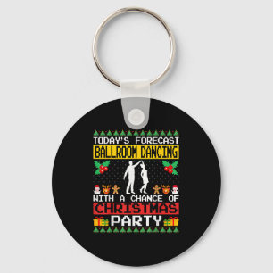 Ballroom Dansen Kerstfeest Ballroom Danser D Sleutelhanger
