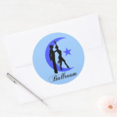 Ballroom dansen ronde sticker (Envelop)