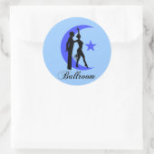 Ballroom dansen ronde sticker (Tas)
