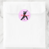 Ballroom dansen ronde sticker (Tas)