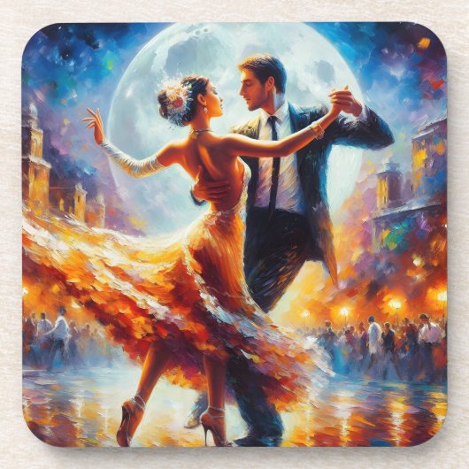 Ballroom Dansen Swing Dansen Muziek Dans Bier Onderzetter (Voorkant)