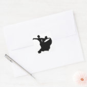 Ballroom-dansen Vierkante Sticker (Envelop)