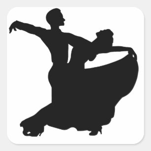 Ballroom-dansen Vierkante Sticker