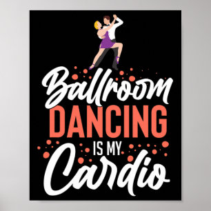 Ballroom dansende Beginner Music Dancer Lessen Poster