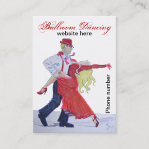 Ballroom Dansende Visitekaartjes