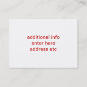 Ballroom Dansende Visitekaartjes (Achterkant)